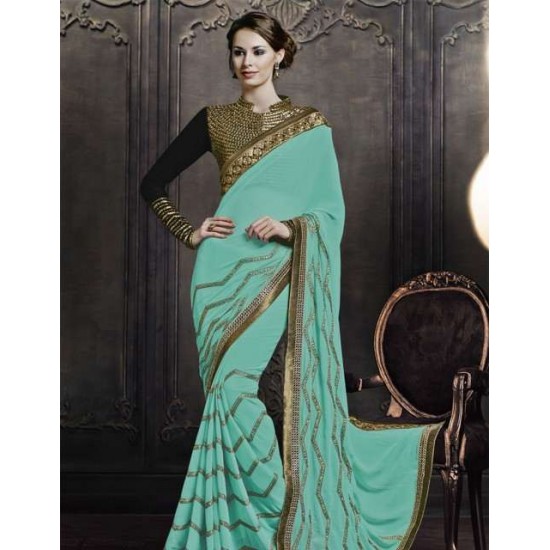Z22524 NARGIS FAKHRI FEROZI 5062 HEROINE DRAMATIC SAREE 