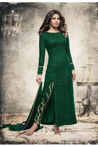 H5149 -GREEN HEROINE PRIYANKA CHOPRA HIT SALWAR KAMEEZ