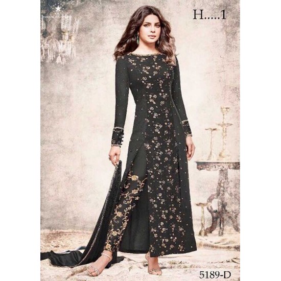 5189-D BLACK HEROINE STARDIVA PRIYANKA CHOPRA HIT SALWAR KAMEEZ