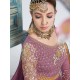 PURPLE INDIAN WEDDING PALAZZO STYLE SUIT