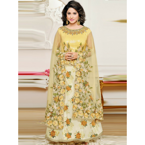 GEORGETTE FLORAL PRINTED AKSHARA ANARKALI SUIT
