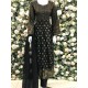 Black Readymade Linen Party Wear Dress