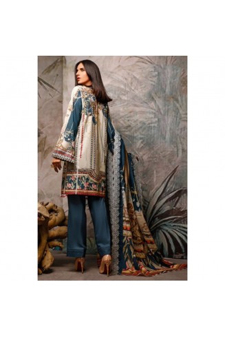 Teal Green Printed Pakistani Designer Salwar Suit
