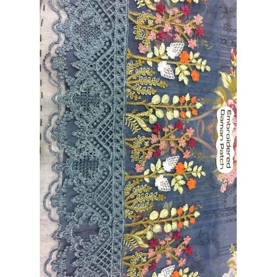 Mosaic Grey Embroidered Pakistani Designer Inspired Salwar Suit 
