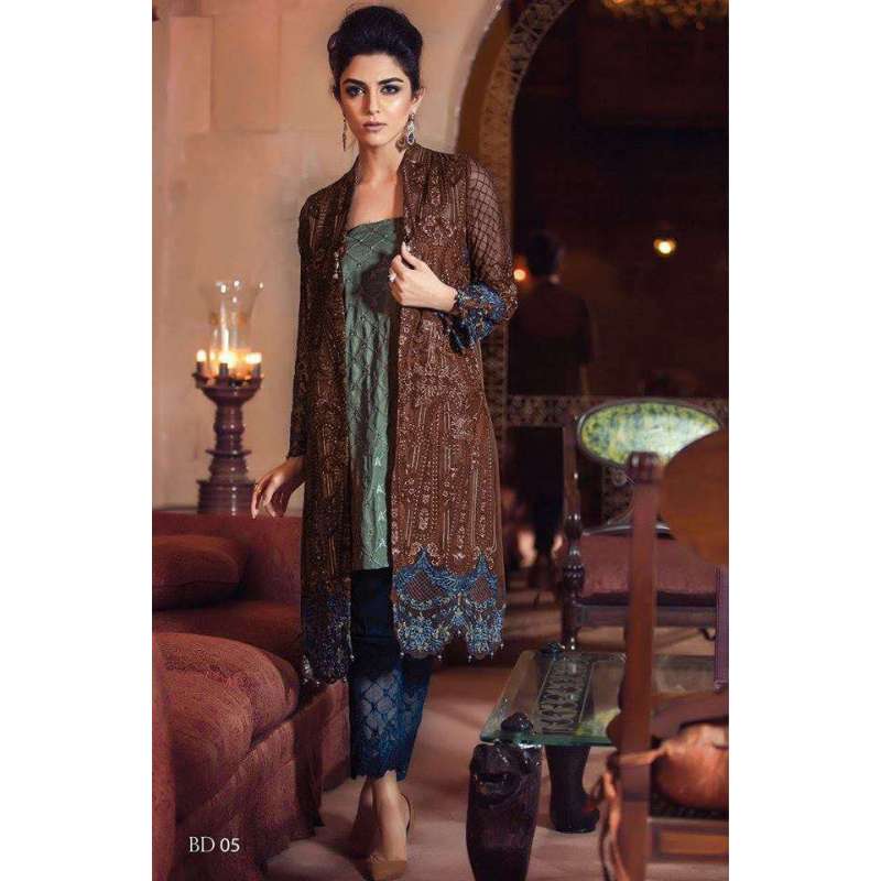 BROWN MARIA B STYLE PAKISTANI READY 