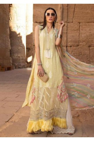 Yellow Pakistani Designer Summer Suit