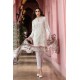 White Readymade Pakistani Style Summer Lawn Suit