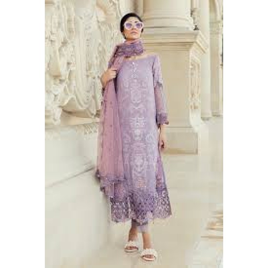 Lilac Embroidered Ready To Wear Lawn Suit