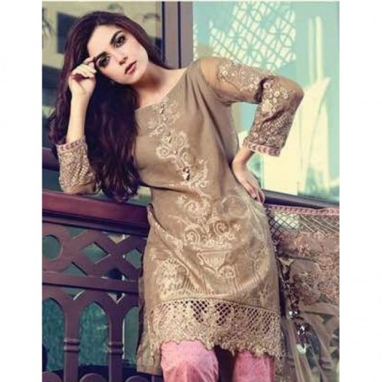 ZDS57005 DEEPSY BEIGE PINK COMBI LAWN/COTTON SALWAR KAMEEZ 