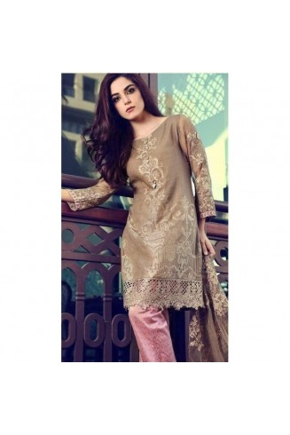 ZDS57005 DEEPSY BEIGE PINK COMBI LAWN/COTTON SALWAR KAMEEZ 