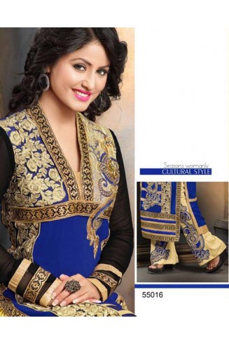 ROYAL BLUE INDIAN WEDDING PALAZZO SALWAR SUIT