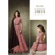 Pink Maxi Gown Evening Dress With Velvet Shawl