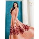 PEACHY SILK INDIAN PARTY WEAR GOWN