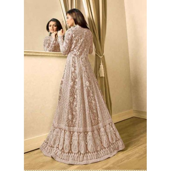 PEACH INDIAN BRIDESMAID DRESS WEDDING GOWN 