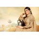 BEIGE EMBROIDERED GEORGETTE INDIAN SALWAR SUIT 