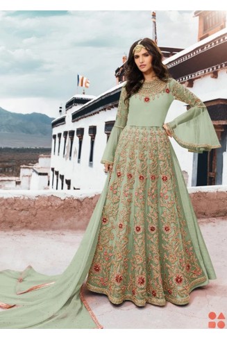 Lime Green Long Party Dress