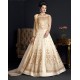 CREAM HEAVY EMBROIDERED INDIAN WEDDING GOWN