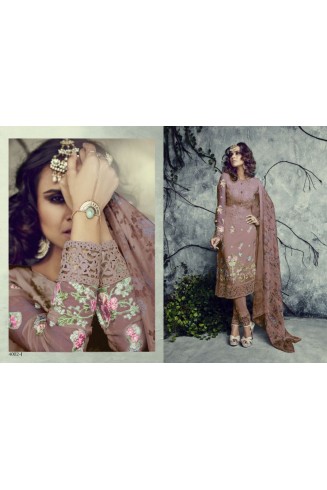 Mehndi Brown Cigarette Pant Suit for Eid