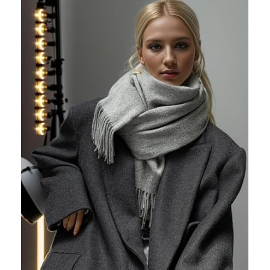 Cashmere Scarf for Women Ladies Pashmina Shawls Thick Oversized Winter Wrap