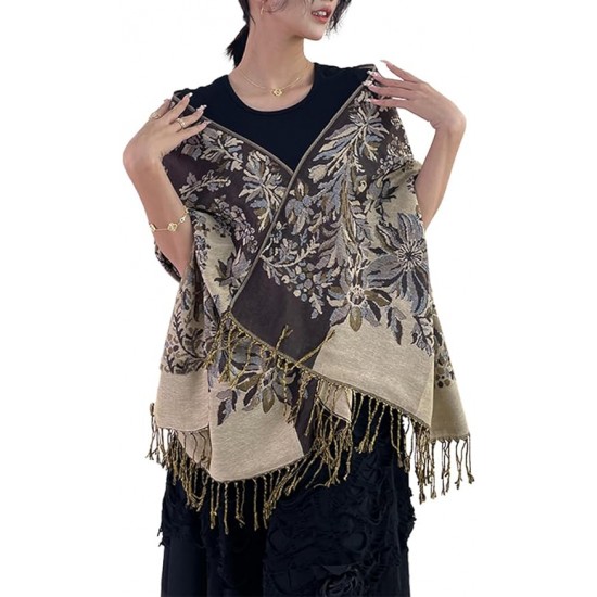 Coffee Brown Pashmina Scarf