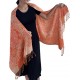 Orange Winter Luxury Wedding Scarf