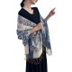 Royal Blue Women's Lightweight Paisley Scarf 