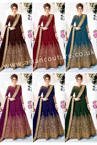 INDIAN DESIGNER PARTY WEDDING WEAR ANARKALI DRESSES