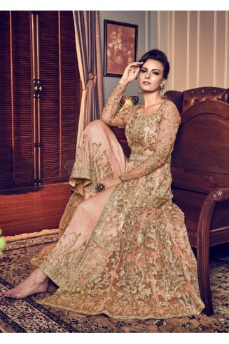 PEACH PARTY FRONT SLIT STYLE NET SUIT