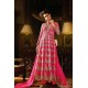 Hot Pink Gold Indian Party Dress Modest Anarkali Gown