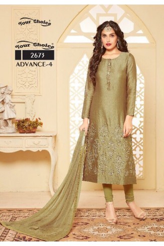 Olive Green Dress Readymade Summer Salwar Suit