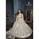 Silver Indian Evening Wear Heavy Bridal Gown