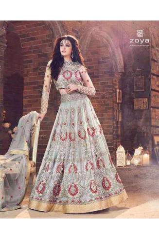 Elegant Silver Evening Dress Indian Cocktail Party Gown