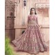 Light Purple Thread Embroidered Gown Traditional Anarkali Suit