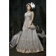 Grey Indian Designer Gown Asian Bride Evening Dress