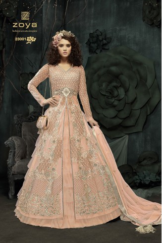 ORANGE INDIAN DESIGNER WEDDING AND BRIDAL GOWN