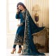 Teal Blue Dress Indian Suit Party Outfit