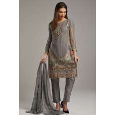  Grey Dress Kurti Indian Festive Party Salwar Readymade Suit 