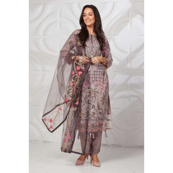 Mauve Designer Modern Eid Salwar Suit