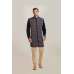 TRADITIONAL NAVY BLUE EMBROIDERED SHERWANI AND PYJAMA SUIT