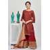 Maroon Indian Designer Sequin Work Girl Party Gharara Suit