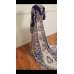 ROYAL BLUE AND GOLDEN HEAVY EMBROIDERED BRIDAL WEAR GOWN 
