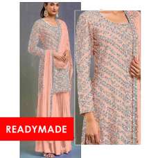 Peach Readymade Salwar Suit Eid Dress Outfit