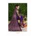 4616 Purple Princess Wedding Wear Embroidered Gown