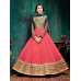Blue & Pink Floor Length Anarkali Suit Indian Designer Party Gown