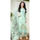 ZMf-67010 Sea Green Semi Stitched Embroidered Suit