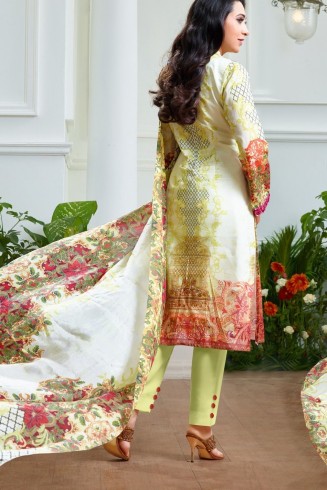 P7008 CELERY YELLOW GREEN KARISHMA KAPOOR PASHMINA DESIGNER SUIT