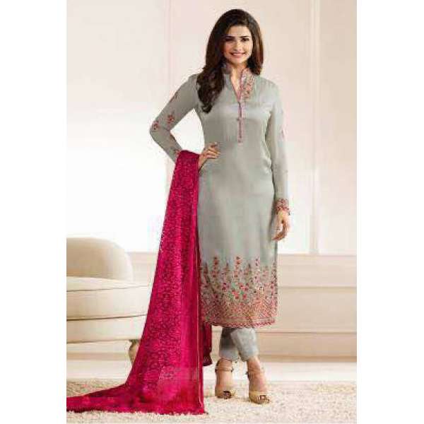 Grey Designer Suit Indian Salwar Kameez