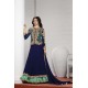 K3931 NAVY BLUE KASEESH PRACHI DESIGNER ANARKALI SUIT