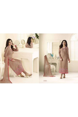 Brown Designer Salwar Suit Evening Party Dress