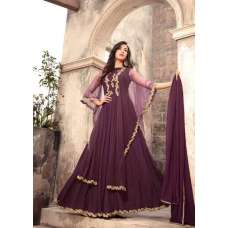 Magenta Anarkali Gown Fancy Indian Wedding Dress